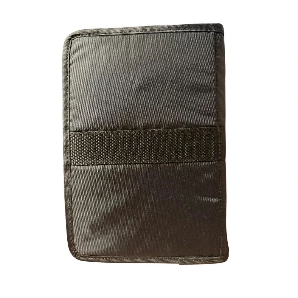 Mead Five Star First Gear Vintage Black Nylon Zipper Planner Organizer Small